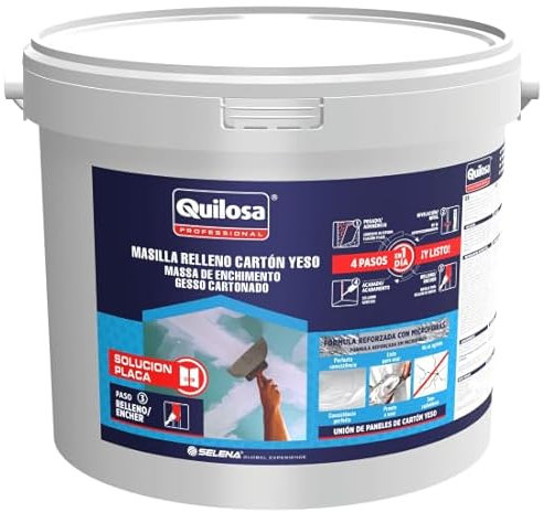 QUILOSA - MASILLA RELLENO CARTON YESO PLADUR SIN CINTA 5 KG