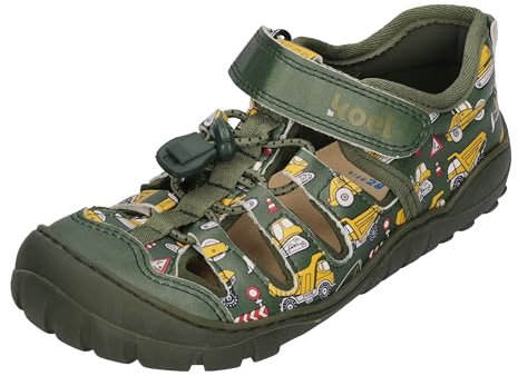 KOEL Barefoot Kinder Sandalen Madison 2.0 Print Tractor Green, Größe:26 EU
