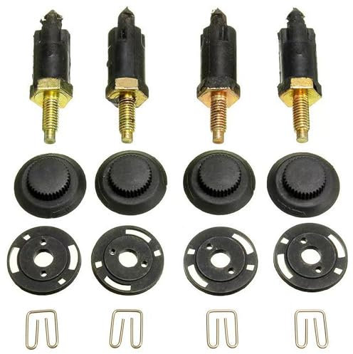 4 Set Kit de Fixations Couvre Moteur 2.0 HDI Compatible avec Citroën Berlingo C4 C5 Xantia Xsara et Peugeot 206 306 307 406 607 806 Expert OEM 0137F6 13711 Clips + Boulons
