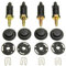 4 Set Kit de Fixations Couvre Moteur 2.0 HDI Compatible avec Citroën Berlingo C4 C5 Xantia Xsara et Peugeot 206 306 307 406 607 806 Expert OEM 0137F6 13711 Clips + Boulons