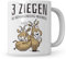Sweetify Spruch Tasse lustig, Sarkastisches Geschenk Sprüche Kaffeetasse Kollege, 3 Ziegen die sich gegenseitig anstarren Tasse Büro