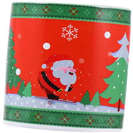 CIYODO Pot De Fleurs en Céramique Élégant pour Noël pour Bonsaï Cactus Et Petites Fleurs Décoration Dintérieur