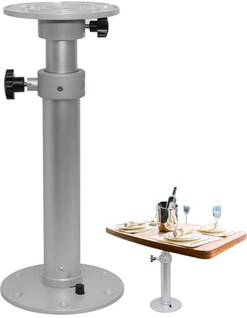 Pied de table réglable pour camping-car, socle de table réglable pour bateaux | Pied de support de base de table réglable - Table de VR réglable en hauteur, base de montage avec rotation d