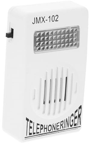 Housoutil Telefonklingelverstärker Ohne Batterien Weiß Lauter Festnetz-telefonklingel Booster Kompatibel Mit Allen Telefonanlagen Kompakt Hörbare Anruferkennung Lauten Umgebungen