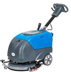 TORDXICS Commercial Floor Scrubber Machine with 15 brushes, Upgrade Automatic Water Flow, 180 Degree Rotation, floor scrubbing, floor cleaner machine