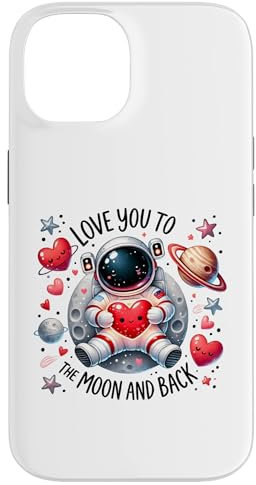 Hülle für iPhone 14 Kinder-Astronaut Love You To Moon Back Sohn Tochter Space STEM