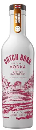 Dutch Barn British Raspberry Vodka | Smooth & Bursting with Natural Flavour | Handmade with British Raspberries | 70cl | 38% ABV | Co-owned By Ricky Gervais | Made From British Apples