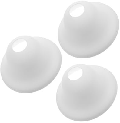 DONFAMDS 3piezas Pantalla De Lámpara De Plástico Para Decoración De Interiores Pantalla Pequeña Para Mesas De Noche y Lámparas Colgantes Orificio De Fácil Instalación y Mantenimiento