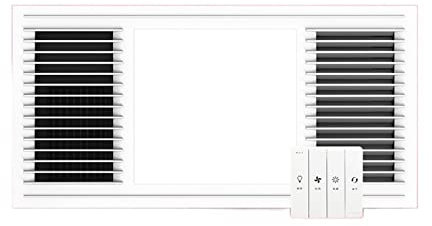 Extractor Fan, Bathroom Heater Lighting Yuba Lamp Heating Bathroom Integrated Ceiling Air Heating Exhaust Fan,for RV, Bathroom