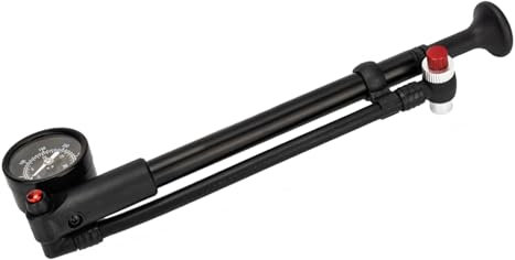 Portable Mountain Bike Shock Pumps 300Psi High Pressure Front Fork Pumps With Gauge And Air Bleed Button Easy To Use