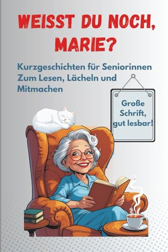 Weißt du noch, Marie? - Kurzgeschichten für Seniorinnen Zum Lesen, Lächeln und Mitmachen: Große Schrift, leicht lesbar. Basiert auf wahren ... geeignet. (Die Marie-Erinnerungen, Band 1)