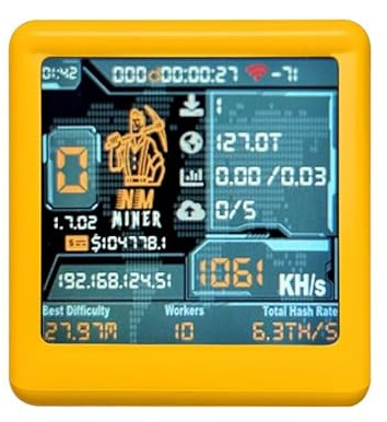 Dytabepl V2 NM Smart TV BTC Solo Lotterie-Miner 1060 /S Hashrate Niedriger Stromverbrauch Leiser Betrieb Desktop-Uhr