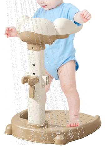 El Soporte de Ducha para el Niño Pequeño Ayudante De Soporte Regulable | Sujetador De Ducha Infantil Antideslizante Para Estar De Pie Para Apartamento, Viaje, Hotel, Bañera, Hogar, Niñas Y Niños