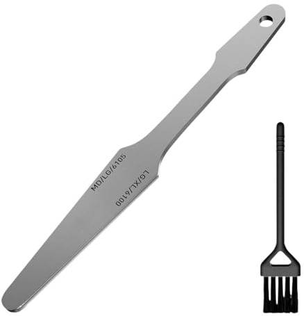 Keenso Lima de Trastes Lima de Coronación de Trastes de Acero Inoxidable de 20 X 3 Cm con Contorneado Antideslizante para un Pulido Preciso de y Coronas en Guitarra Eléctrica Acústica y bajo (+
