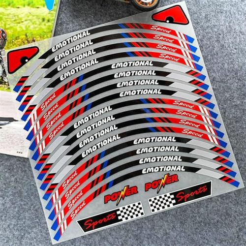 Adesivi Per Ruote Moto Riflettenti Decorativi Notturni Per Cerchi Per Yamaha YZF-R1 YZFR1 YZF R1(Style 13)