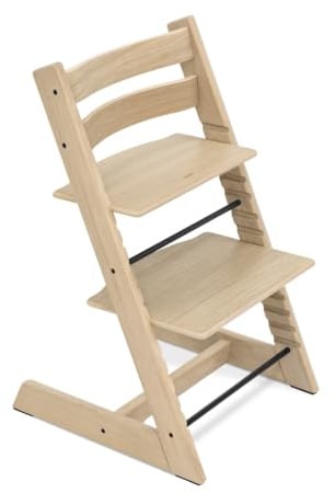 Stokke Tripp Trapp - Ergonomic Adjustable High Chair for Babies, Toddlers & Adults - Grow-with-Me Family Chair, Oak Natural
