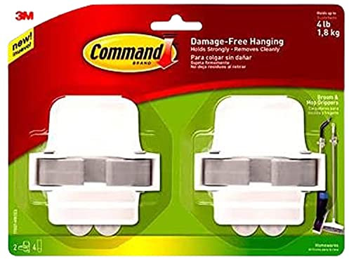 3M 17007-HW2ES Broom Gripper Clips, 2-Pk. - Quantity 6