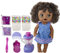 Baby Alive Magical Mixer Baby Doll Blueberry Blast with Blender Accessories, Drinks, Wets, Eats, Black Hair Toy for Children Aged 3 and Up
