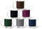 Pantone BecherSet3 Porzellan Becher 6er-Set, 6 Kaffeetassen à 375 ml, Coffee, mit Henkel, spülmaschinenfest, Naturfarben