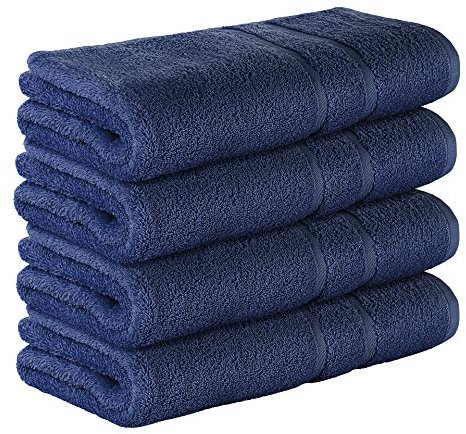 StickandShine 4er SET Premium Frottee Duschtuch 70x140 cm in hellblau in 500g/m² aus 100% Baumwolle