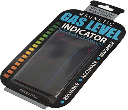 Practical Gas Capacity Test Card,Magnetic Gas Cylinder Tool Gas Tank Level Indicator Propane LPG Fuel Gauge Bottle Temperature Measuring Stick