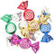 Happyyami 12pcs Sweets Candy Ornaments Xmas Tree Hanging Decorations for Home Wedding Christmas Birthday Party Decoration Assorted Color