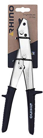 Rhino 11392 Grignoteuse Manuelle-Garantie 5 Ans-Utilisé par de Nombreux Professionnels (Carrossiers, bardeurs) Car Son Utilisation ne déforme Pas la tôle