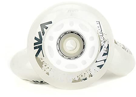 TGHY 64mm Kinder Inliner-Leuchtrollen Weißes LED-Blinkrader 85A PU-Leuchtrad 8 STK.