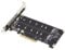 PCIE to NVME Dual Bay Expansion Card, Dual M.2 NVMe SSD to PCIE X8 M Key Hard Drive Adapter Card, Signal Splitting Array Card(ph45)