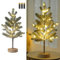 MEDOYOH Tabletop Christmas Tree Light with 50LEDS, 50cm/19.68in Height Warmwhite Artificial Tree Light, AA Battery Included Light Up Trees for Christmas Home Party Living Room Cafe Decor