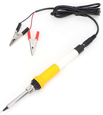 Saldatore elettrico, Saldatore portatile, Saldatore Alimentato con Clip a Coccodrillo, DC 12V 60W Saldatore elettrico alimentato con clip a coccodrillo per auto portatile
