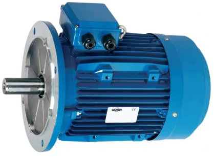 Elektromotor, dreiphasig, 3.000 U/min, 230/400 V, 1,5 kW/2 PS, Größe 90 S, Durchmesser der Achse: 24 mm, B5, 200 mm