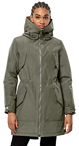 Jack Wolfskin Damen Rocky Point Parka, dusty olive, XXL EU