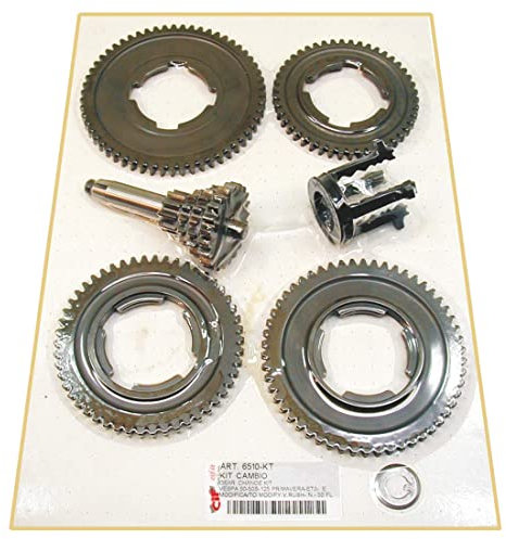 KIT MODIFICA INGRANAGGI CAMBIO 3 A 4 MARCE COMPLETO PIAGGIO VESPA 50 SPECIAL