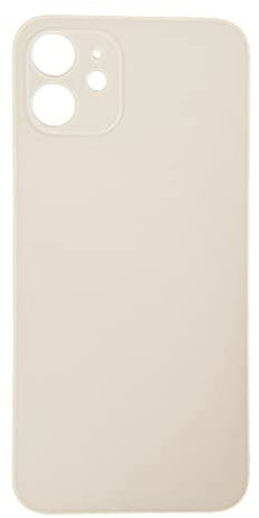 Smartex® Backcover Glas kompatibel mit iPhone 12 | Glas Rückseite Ersatz (Weiß)