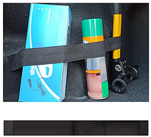 wedfish Elastische Kofferraum-Organizer-Gurte mit Klettband + 5 cm Taschen, 50,8 cm / 69,8 cm Auto-Organizer, organisieren Sie den übersichtlichen Kofferraum, damit Gegenstände nicht herumrollen (50,8