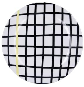 Bidasoa Zigzag Plato Postre Porcelana 19cm Porcelana Apto Microondas Apilable