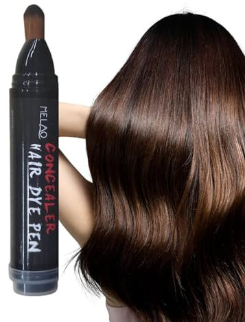Haarfärbestift 20 Ml Temporärer Haarfarbe Stift Sofortige Weiße Haarabdeckung Temporäre Haarfärbemittel Temporäre Haarkreide Haar Farbstift Zur Abdeckung Von Grauen Haaren (braun)