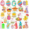 Acuiwer 22 Stücke Diamond Painting Sticker kinder Ostern 5D Diamond Painting Aufkleber für Anfänger Ostern Kinder DIY Bastelgeschenke