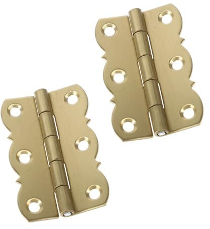 jojofuny 3sets Piano Accessories Durable Brass Hinges Easy Install for Pianos Cabinets Bookshelves (Cabinet Hinges) 2pcs*3
