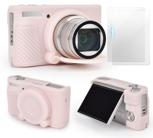 VOVMOEYA Custodia Protettiva in Silicone Compatibile con Canon PowerShot SX730 SX740 HS, Custodia SX740