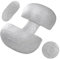 CZL Schwangerschaftskissen Pregnancy Pillow mit Verstellbarer Größe Stillkissen mit Kühlung Bezug Schwangerschaft Schlafkissen Schwangerschaft Seitenschläferkissen für Schwangere Frauen - Grau
