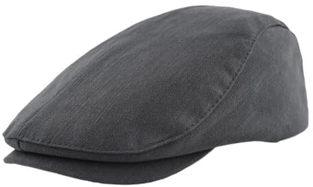 KeepSa Baumwolle Herren Newsboy Schiebermütze Flatcap Tellermütze Schlägermütze Gatsby Ivy Barett Cap Sommer Atmungsaktiv Verstellbare Vintage Cabbie Cap 57-61CM