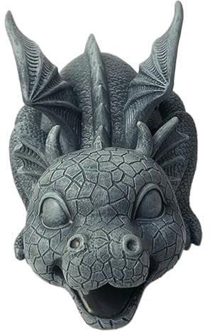 Bai42Ylou Dragon Garden Ornaments Outdoor Pond Spitter Pond Accessories Outdoor Ornaments Garden Dragon Accessories Water Features Water Spitters for Yard Park Courtyard Pool