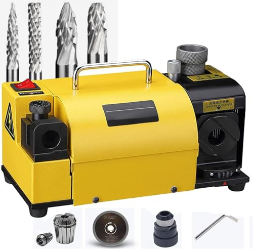 ZHIXUMM Multi-Functional Drill Bit Sharpener 3-13mm Portable End Mill Sharpener Drill Grinder Drill Bit Grinding Machine Angle Adjustable For Carbide, Twist Drill Bits, Cobalt Drill Bits Diameter