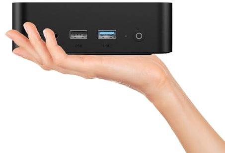 TRIGKEY Mini PC Key-N100 12ème gén Intel Alder Lake-N100, RAM DDR4 16 Go, SSD 500 Go, Key-N Mini Ordinateur, Double HDMI 4K@60Hz,Double 1000M LAN Affichage/Wi-FI 5/BT 5.0/3×USB 3.2/1×USB2.0