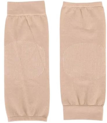 VONCYKI 1 paio di ginocchiere elastiche per ginocchio, protezione per rotula per ciclismo, basket, corsa, ginocchiere a compressione (giallo)