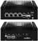CWWK Mini PC N355 Firewall Appliance, Fanless Mini Computer mit 4 Port i226-V 2.5GbE LAN, F2 OPNsense Micro PC Barebone DDR5 NO RAM/SSD/OS, 2*HD+DP+Type-C 4K Display, TF, AES-NI