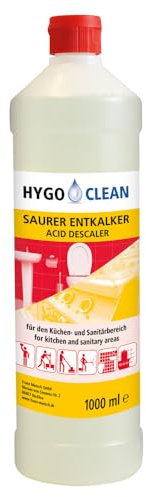 12 Stück Hygoclean Saurer Entkalker, V: 1l, klar
