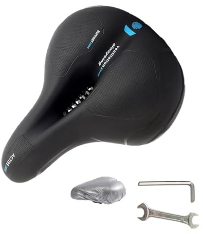 AeroComfort X - Wolkenweicher Sattel Ergonomischer Fahrradsattel mit Memory-Schaum, stoßdämpfend und atmungsaktiv, ideal für urbanes Fahren